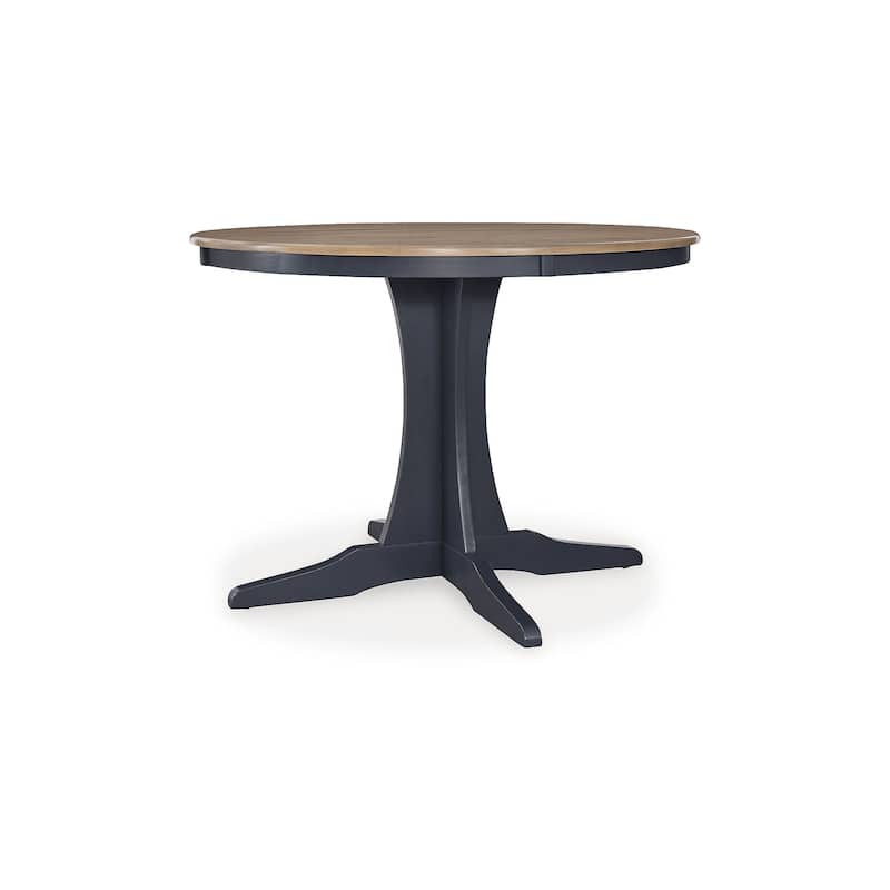 Signature Design by Ashley Landocken Brown/Blue Dining Table - 42" W x 42" D x 30" H