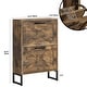 preview thumbnail 6 of 18, Moasis Shoe Storage Cabinet with 2 Flip Drawers Narrow Shoes Rack Organizer