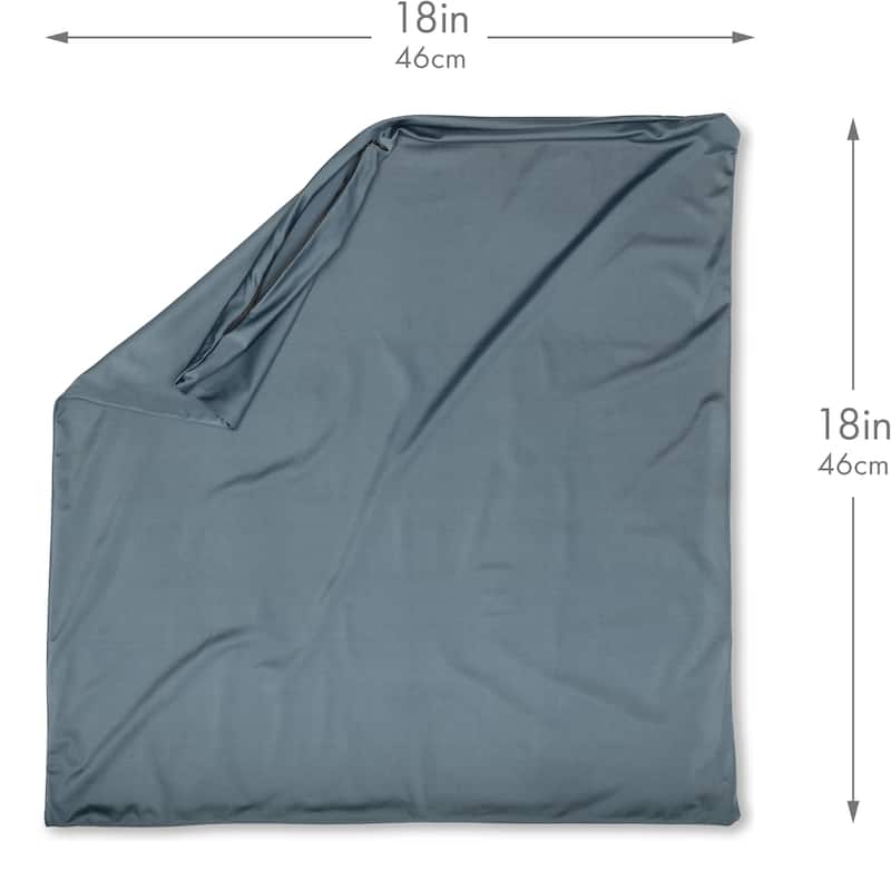 Throw Pillow Cozy Soft Microbead Dark Slate Grey: 1 Pc