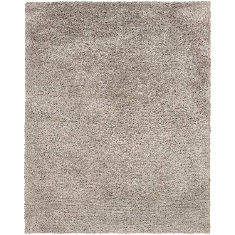 HomeRoots Solid Color Shag Rectangle Area Rug - 62.99 in. x 38.98 in. x 1.60 in.