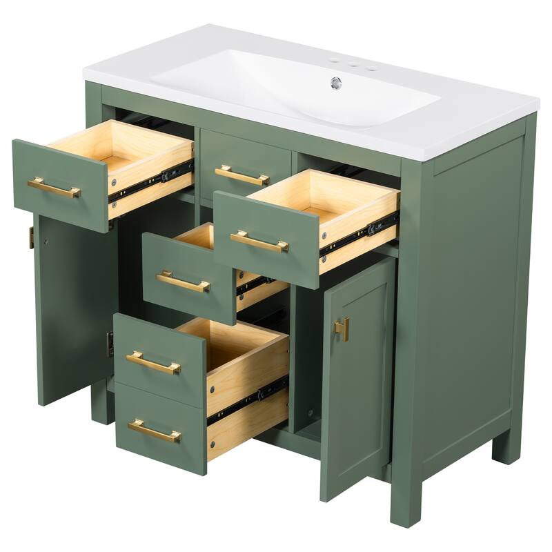 36" Bathroon Storage Cabinet Vanity
