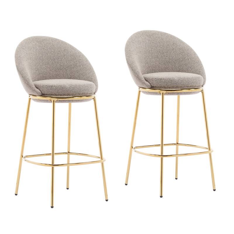 Rio Claro Indoor Metal Upholstered Barstool
