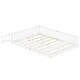 preview thumbnail 8 of 11, Queen Size Bed Floor Bed with Safety Guardrails and Door for Kids - Pine Wood Frame, Low-Profile Design, and Slat Support