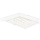 preview thumbnail 22 of 26, Queen Size Pine Wood Floor Bed with Safety Guardrails and Door for Kids, Boys, Girls, Bedroom