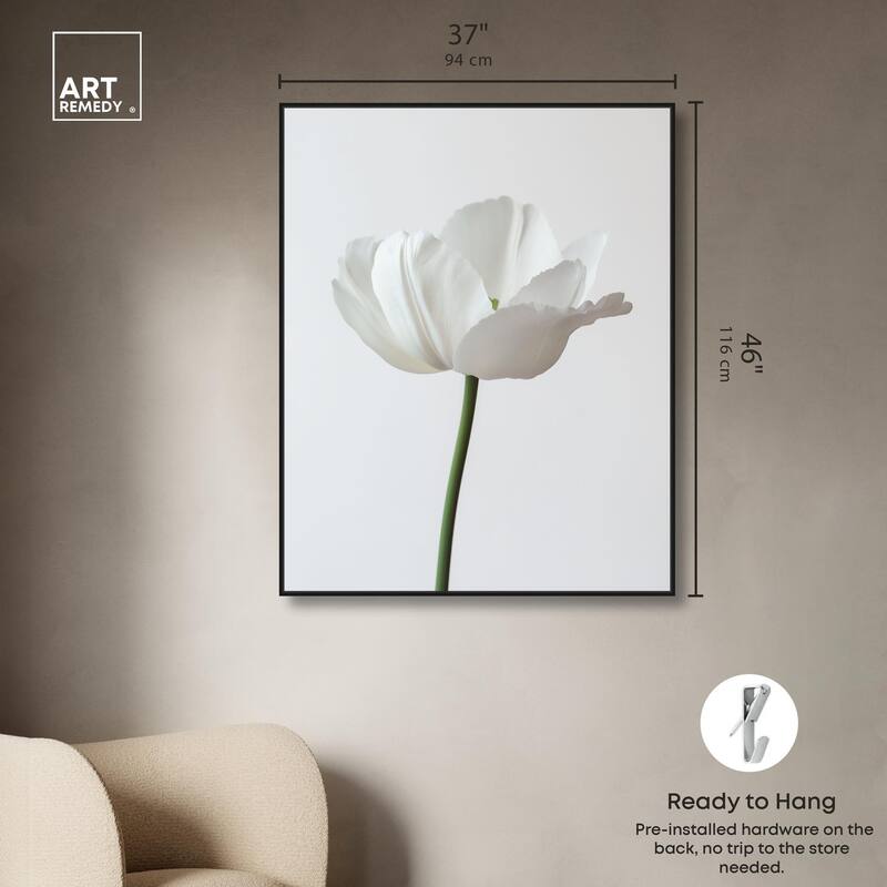Pearl Floret Canvas by Art Remedy