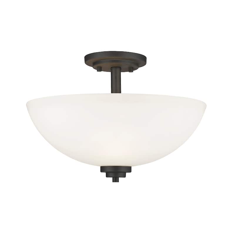 Bellevue ZCF11603 Pauline 3 Light 16" Wide Semi-Flush Ceiling Fixture - Bronze