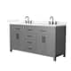 Option Dark Gray / White Quartz Top / Matte Black