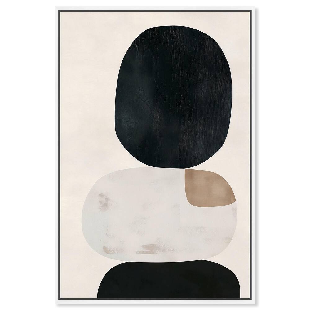 Pebble Pillars II Canvas by Art Remedy