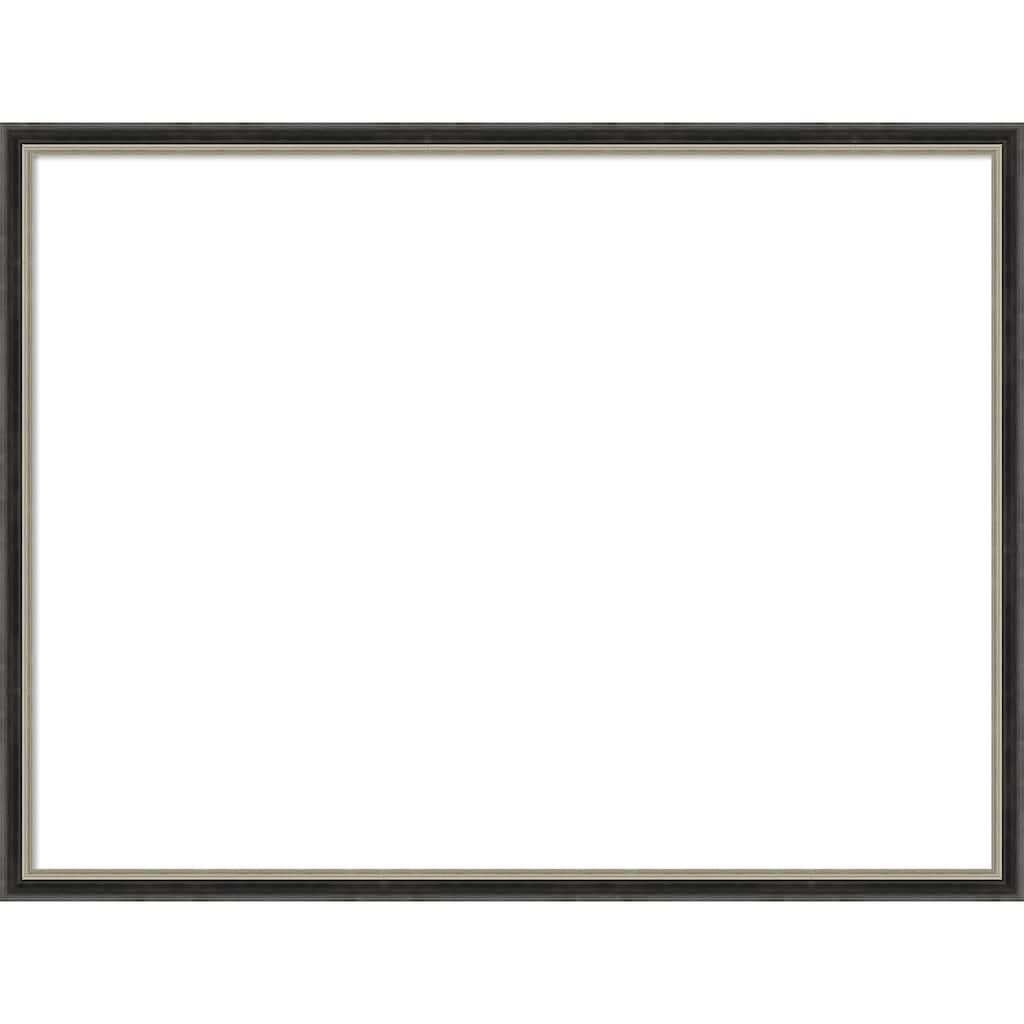 Amanti Art Theo Black Silver Narrow Framed Dry Erase Magnetic Board