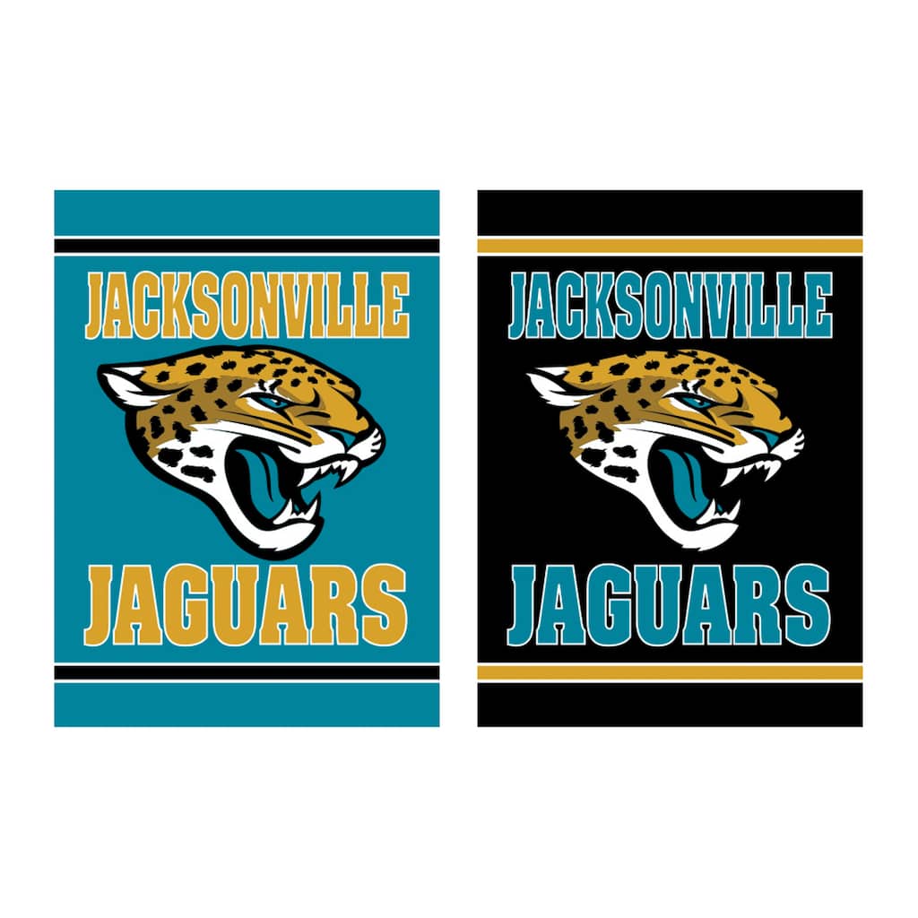 Embossed Suede Flag, House Size, Jacksonville Jaguars