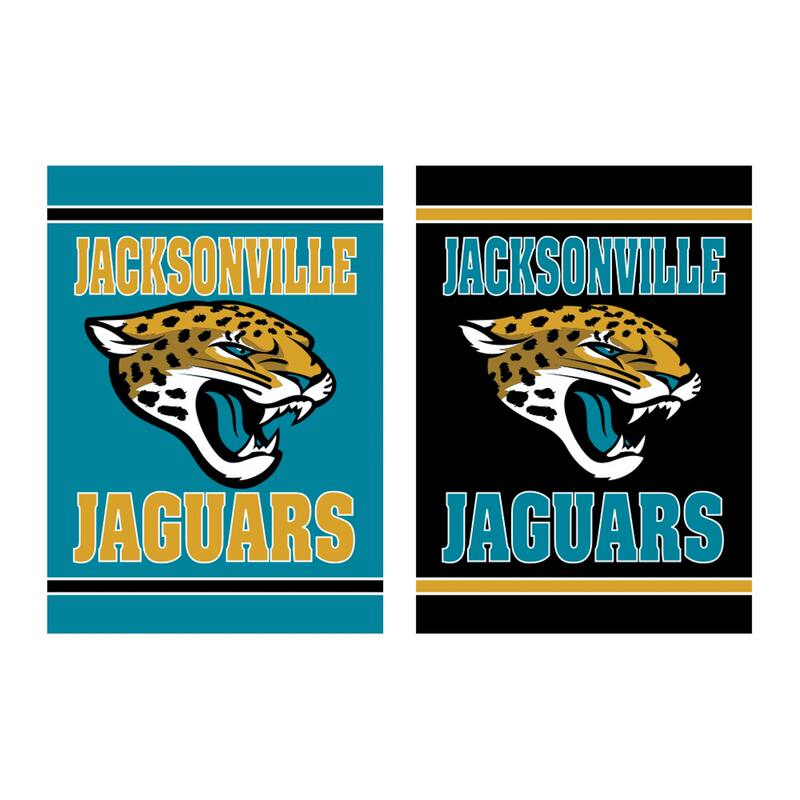 Embossed Suede Flag, House Size, Jacksonville Jaguars