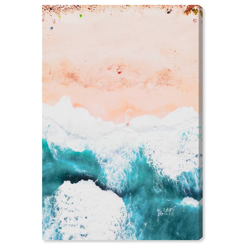 Wynwood Studio Canvas Nautical and Coastal California Pink Blue and Teal Nautical & Coastal Wall Art Canvas Print
