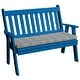 preview thumbnail 5 of 12, Poly 4' Traditional English Garden Bench Blue