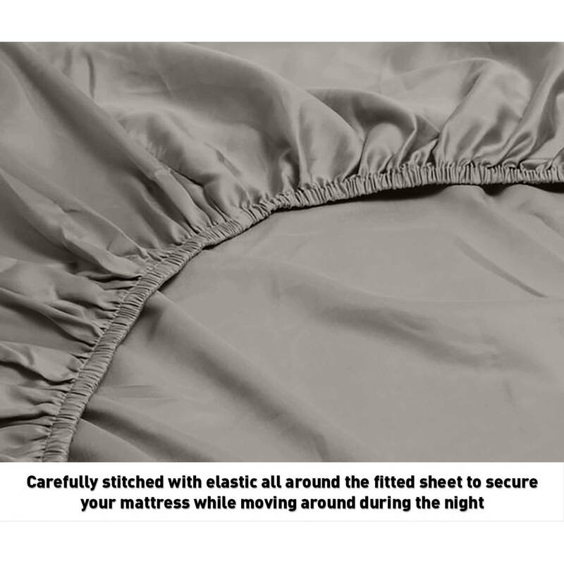 Home Sweet Home Dream Striped 1200 TC Cotton Deep Pocket Bed Sheet Set