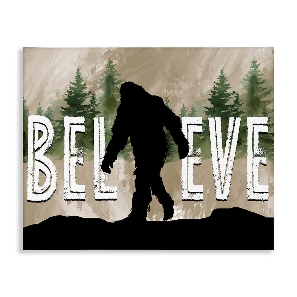 Stupell Believe Rustic Mythical Creature Canvas Wall Art Design By Nicole DeCamp