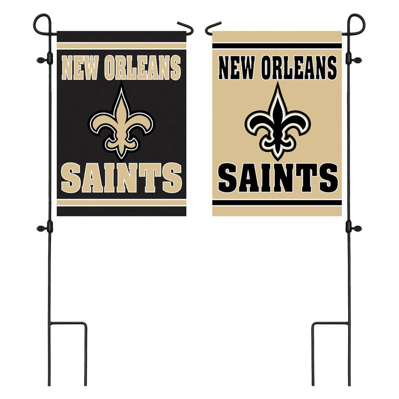 Embossed Suede Flag, Garden Size, New Orleans Saints