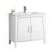 preview thumbnail 52 of 107, Fine Fixtures Imperial Collection Bathroom Vanity Cabinet Set, 36 Inch - White Ashtree