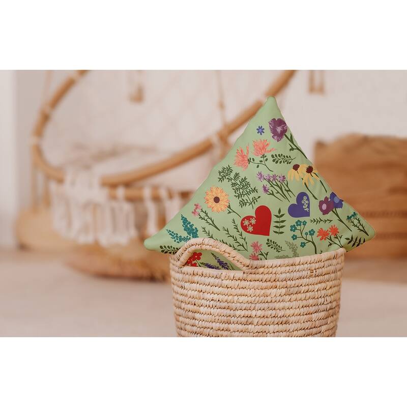 Valentine Garden Accent Pillow