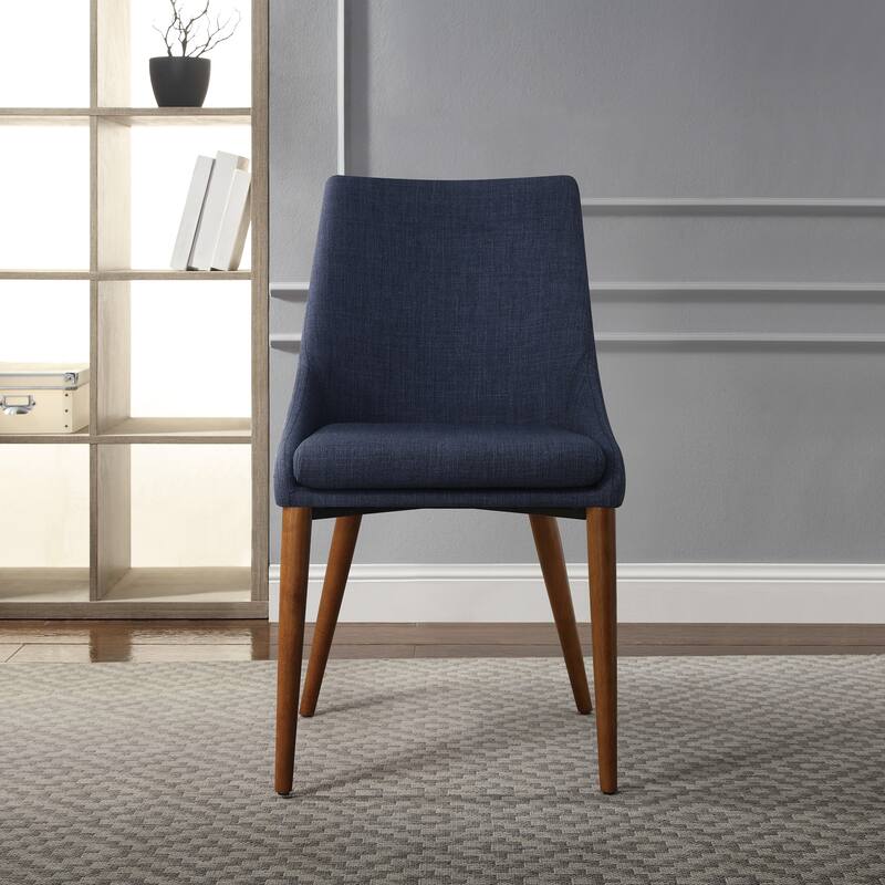 Palmer Mid-Century Modern Fabric Dining Chair in 2 Pack