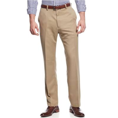 Haggar Mens Microfiber Casual Trouser Pants