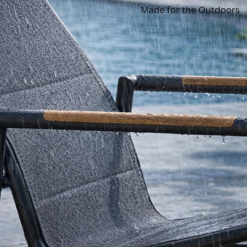 Vonn Relaxed Dark Grey 5-Piece Aluminum Outdoor Chat Set