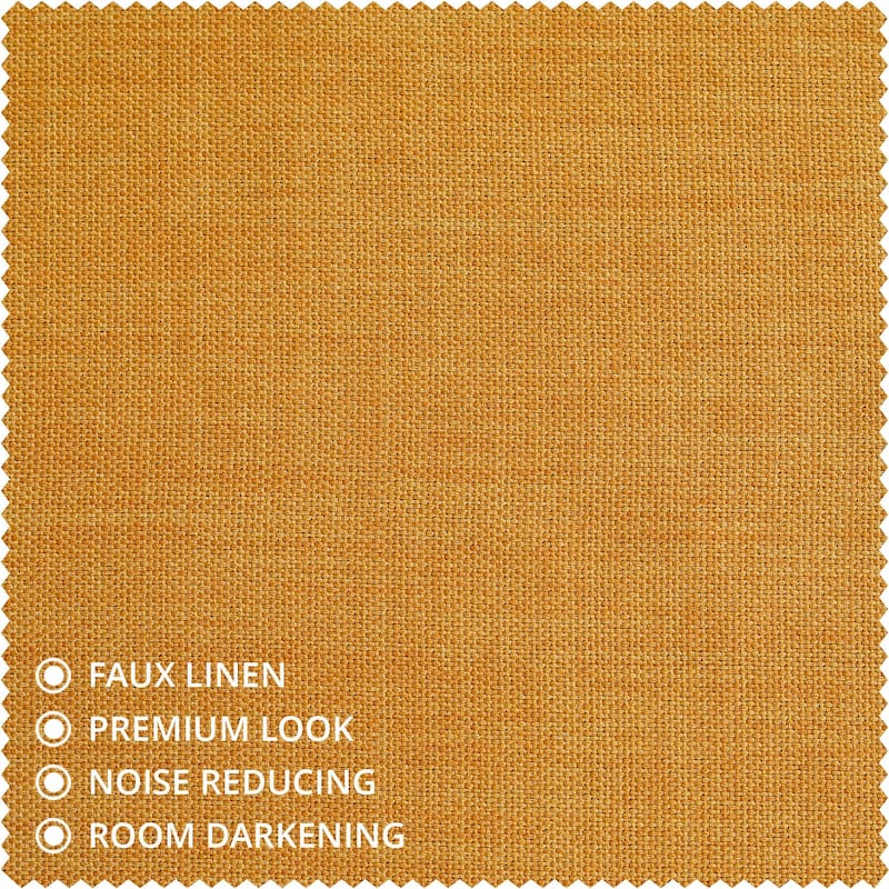 Exclusive Fabrics Grommet Textured Faux Linen Room Darkening Curtains for Bedroom & Living Room Curtains (1 Panel)