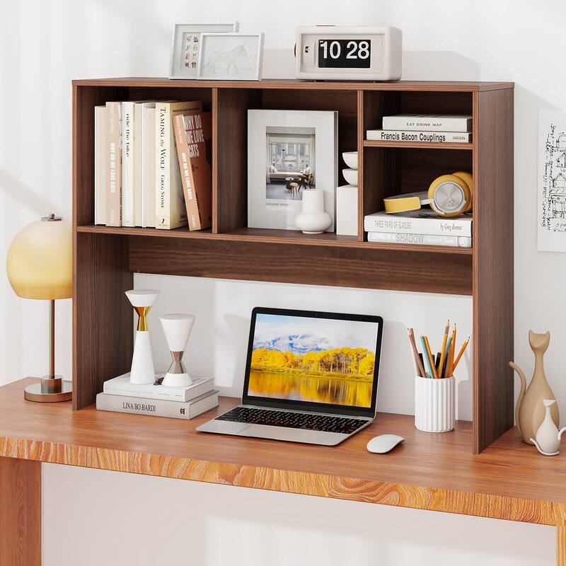 Costway Computer Desktop Bookcase Countertop Storage Bookshelf - See Details