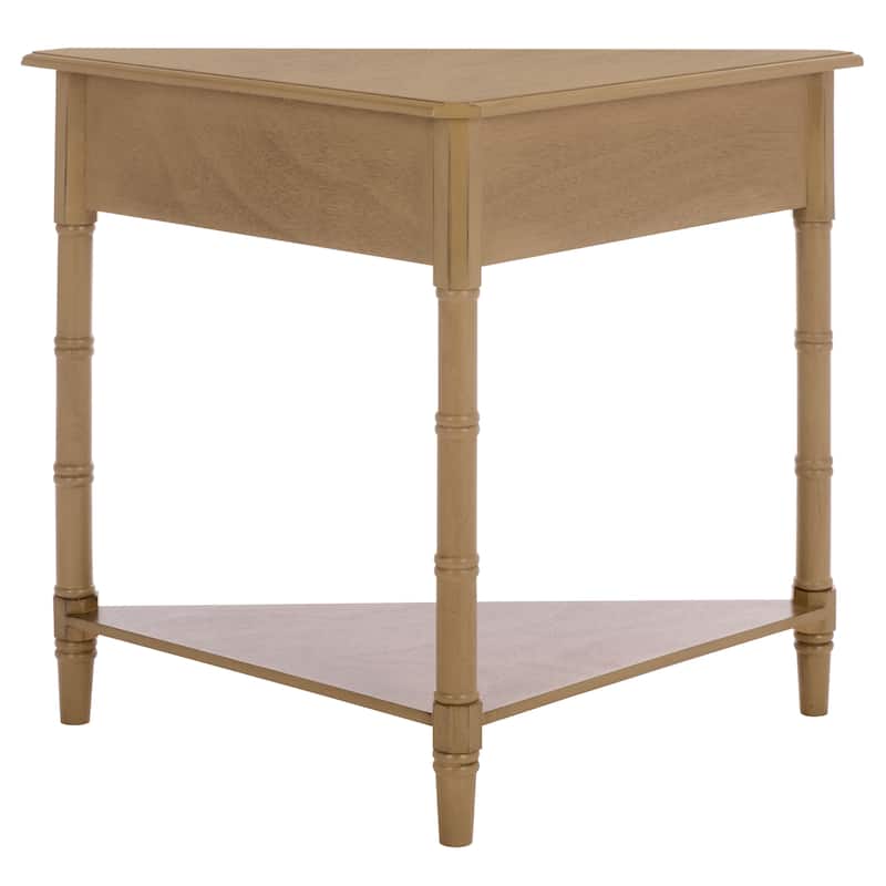 SAFAVIEH Calla Grey Corner Table - 33.9" x 17.3" x 28" - 34"W x 17"D x 28"H