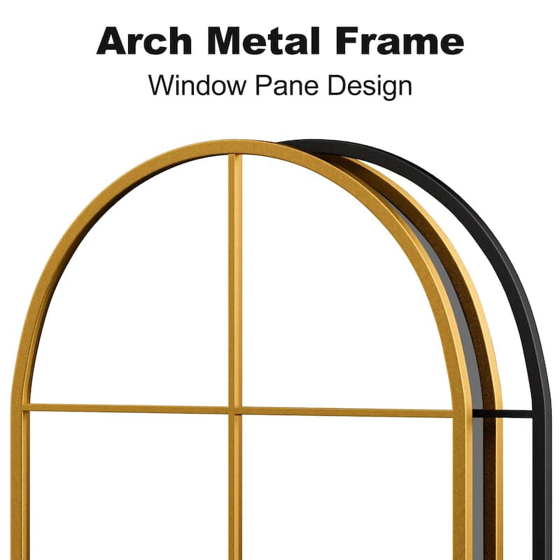 Window Mirror Arch Mirror Iron Mirror Wall Mirror - 55*28