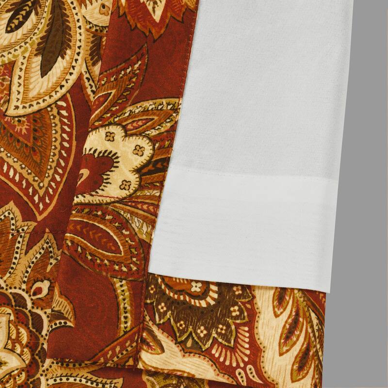 Royal Court Montecito Red 84" Window Panel Pair