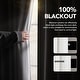 preview thumbnail 25 of 37, Living Room Curtains Back Tab Rod Pocket Faux Linen Blackout 2 Panels