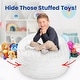 preview thumbnail 7 of 47, Cheer Collection Faux Fur Bean Bag and Stuffed Animal Storage Case