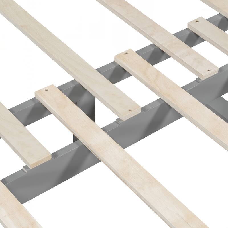 Wooden Daybed with Trundle Bed and Two Storage Drawers