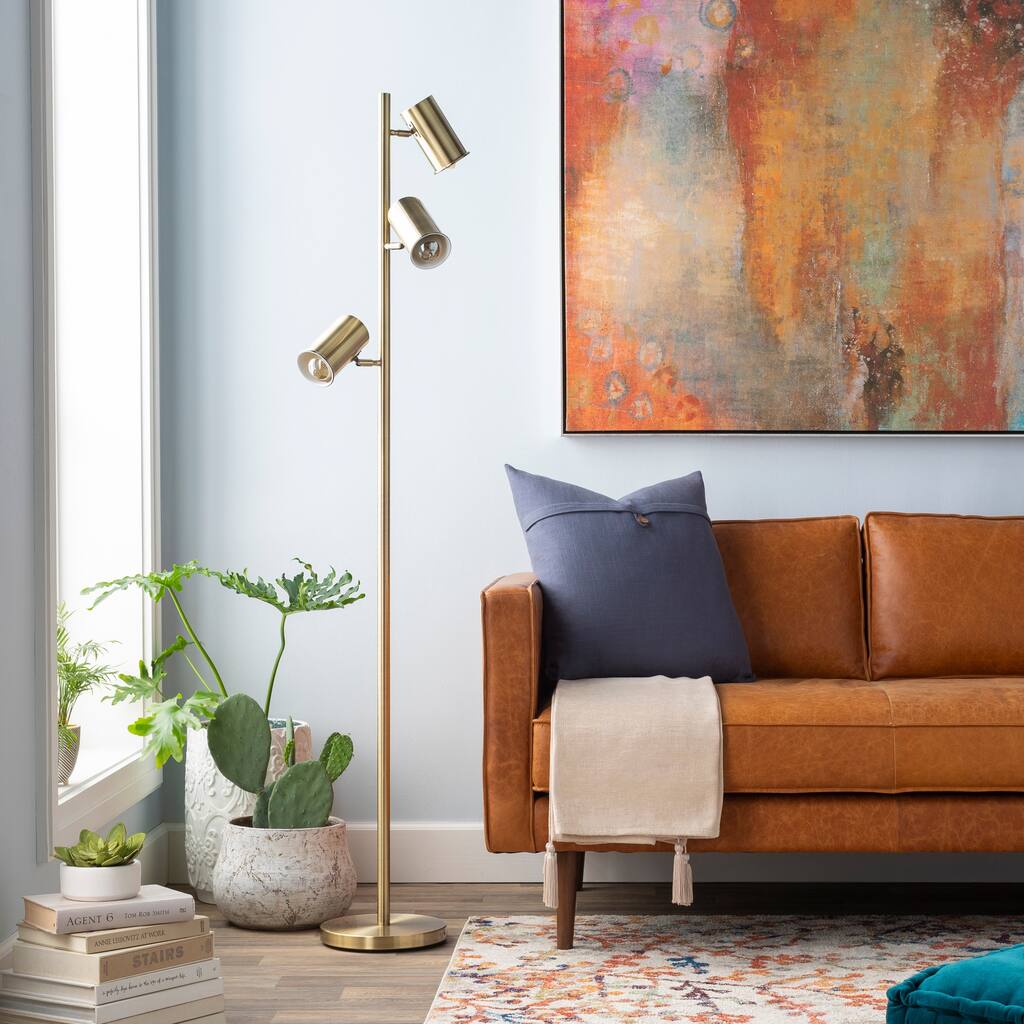 Rowland Bronze Modern Floor Lamp - Overstock - 20729832