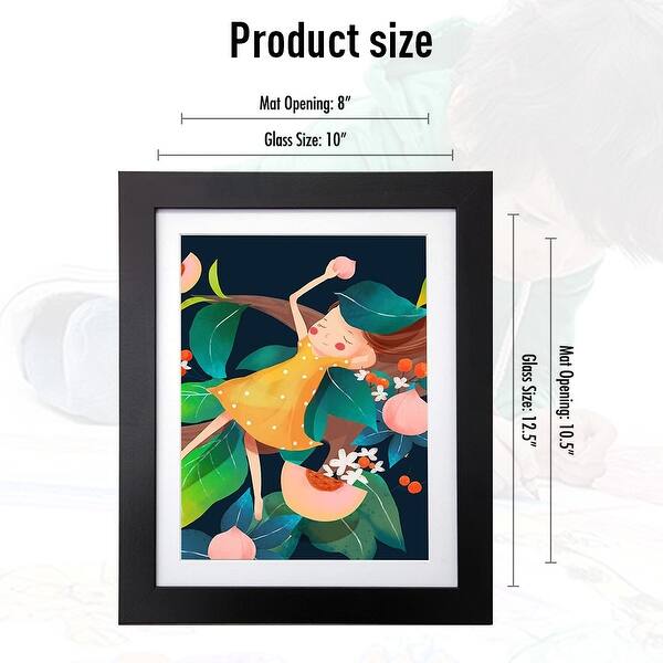 A4 Children Wooden Picture Frame Rectangle Art Frame Home Decor For ...