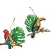 preview thumbnail 2 of 1, Rainforest Bird Ornament Set of 3 - 7" x 1.50" x 6.50"
