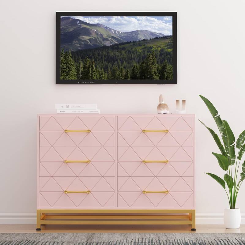 6/8 Drawer Dresser for Bedroom, Large Modern Storage Chest for Closet