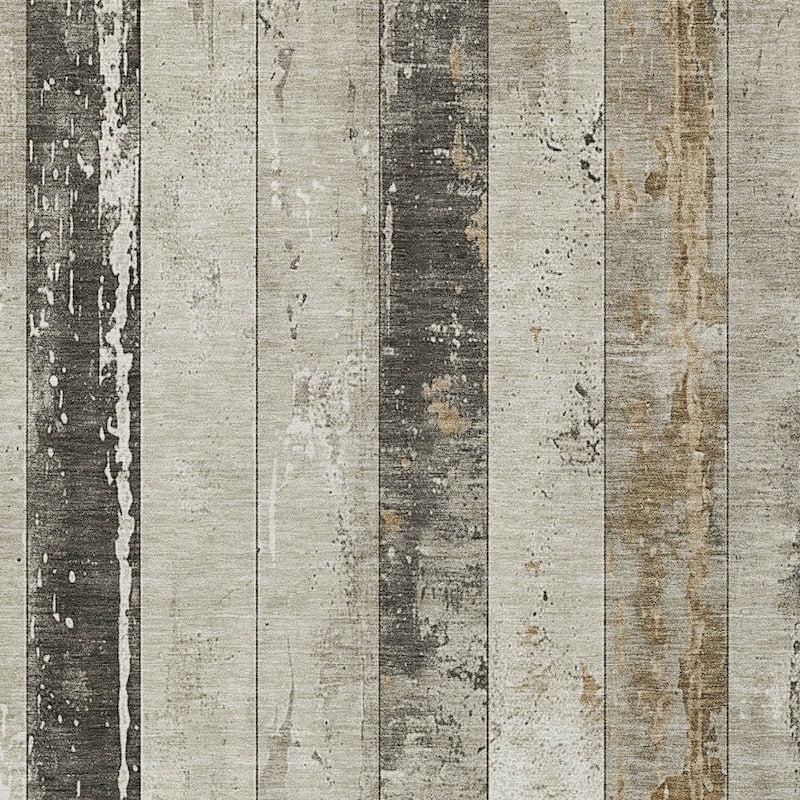 HomeRoots Striped Transitional Rectangle Outdoor Rug