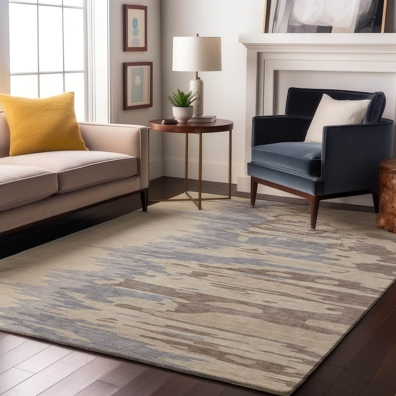 Premium Washable Super Soft Modern Ombre Mayfield Rug - Beige - 10' x 14'