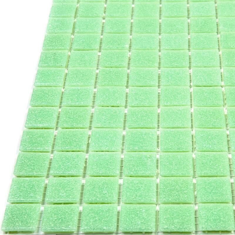 Apollo tile 12" x 12" Dune Glossy Mint Green Glass Tile (20 sq ft/case) - 20 Pack