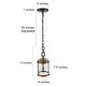 preview thumbnail 12 of 11, The Gray Barn Farmhouse 1-Light Cylinder Pendant Glass Lighting for Kitchen Island