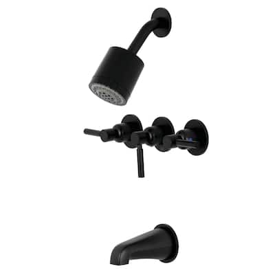 Concord Three-Handle Tub and Shower Faucet