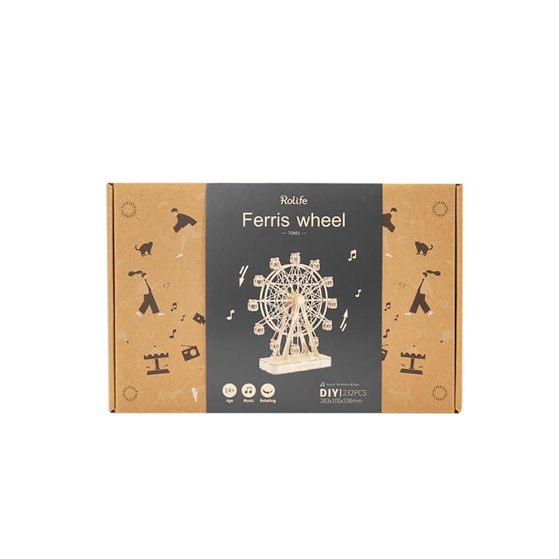 DIY 3D Music Box Puzzle - Ferris Wheel - 232 pcs