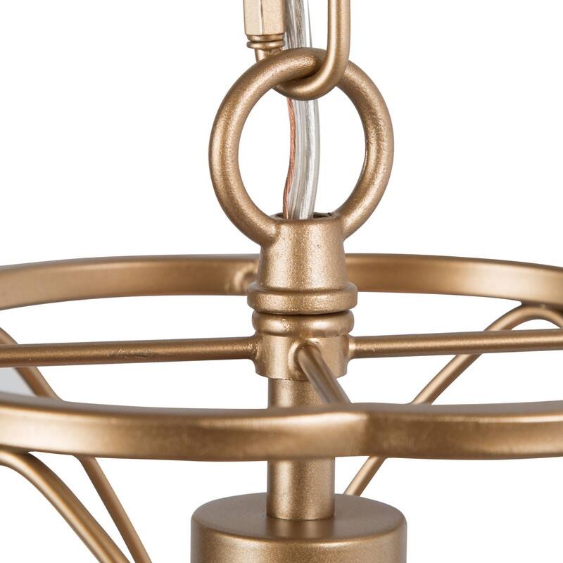 Velus Modern Farmhouse Mini Pendant Cylinder Metal Bronze Cage Kitchen Island Lights for Dining Room - D6.5'' x H72.5''