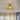 Vintage 1-Light Brushed Brass Semi-Flush Mount Ceiling Light