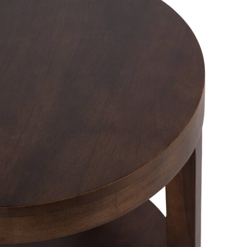 Kate and Laurel Talcott Round Wood Side Table