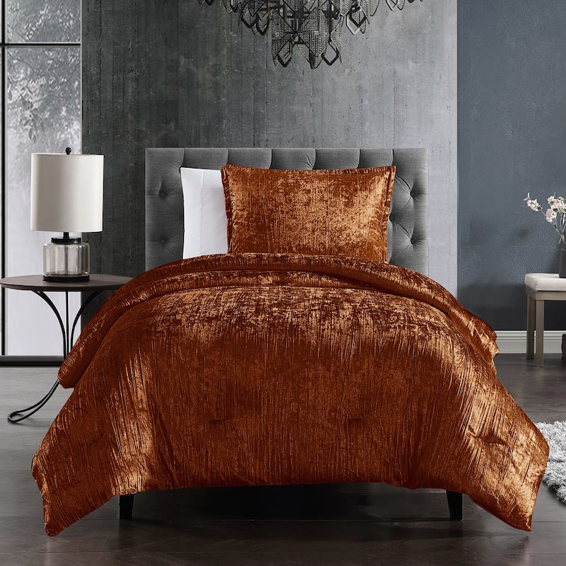 Riverbrook Home Turin Crinkled Velvet Comforter Collection