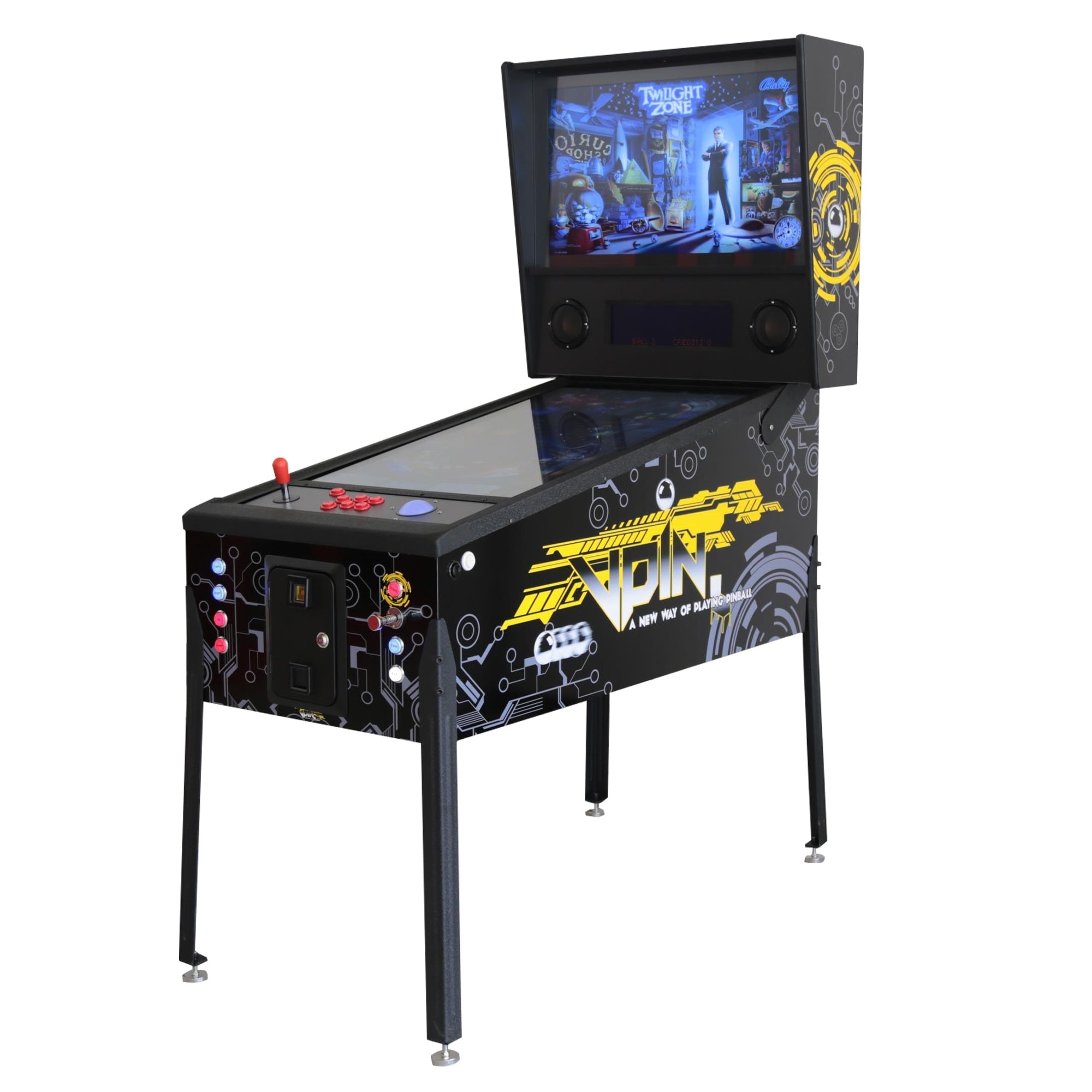 1P Virtual Pinball Machine (2 in 1) Combo 2558 Pinball & Arcade Games