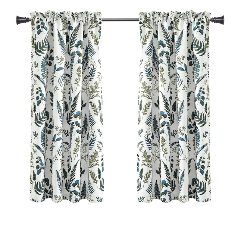Lush Decor Devonia Allover Light Filtering Window Curtain Panel Pair