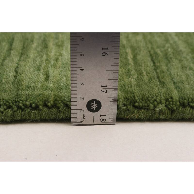 Kashkuli Gabbeh Green Rug 6'4" x 9'8" - 6'4 x 9'8